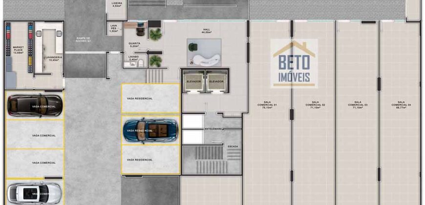 Sala Comercial à Venda 71m² Oportunidade de Investimento no HYDE 142 | Itapema/SC