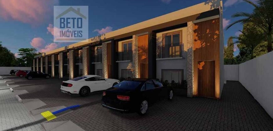Casa Dúplex Novinha 102 m² 3 Qtos 1 Suíte em Condomínio Fechado na Cancela Preta | Macaé/RJ