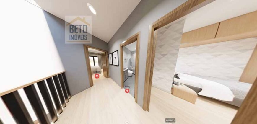 Casa Dúplex Novinha 102 m² 3 Qtos 1 Suíte em Condomínio Fechado na Cancela Preta | Macaé/RJ